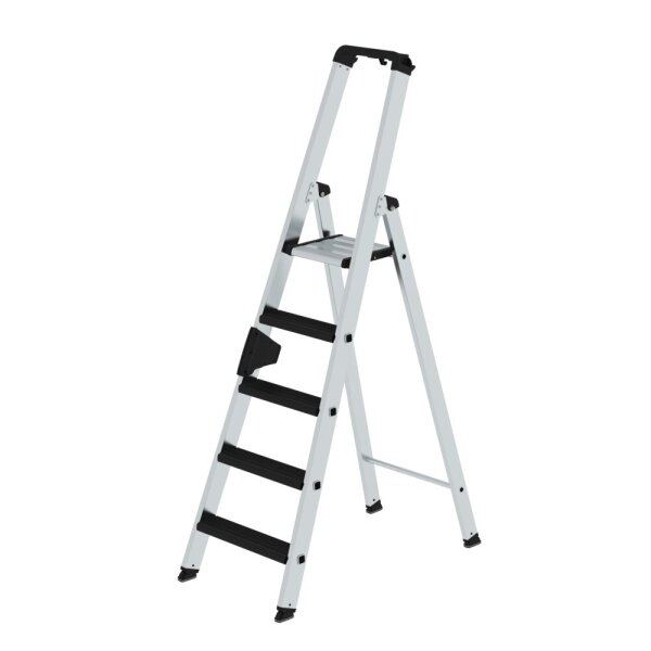 MUNK Stufen-Stehleiter einseitig begehbar mit clip-step relax 5 Stufen, 42105