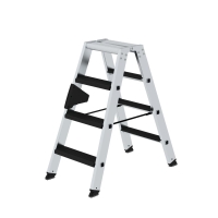 MUNK Stufen-Stehleiter beidseitig begehbar mit clip-step...