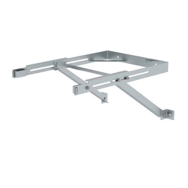 MUNK Wandhalter U-Bügel, verstellbar 550-750mm, Stahl verzinkt , 63279