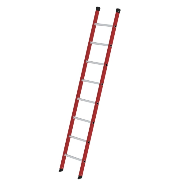 MUNK Sprossen-Anlegeleiter GFK/Alu ohne Traverse 8 Sprossen, 35008