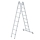 MUNK Klappleiter 2-teilig mit nivello®-Traverse 2x8 Sprossen, 32216