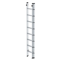 MUNK Sprossen-Schiebeleiter 2-teilig ohne Traverse 2x8...