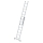 MUNK Sprossen-Mehrzweckleiter 2-teilig mit nivello®-Traverse 2x8 Sprossen, 31216