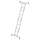 MUNK Vielzweckleiter 4-teilig mit nivello®-Traverse 2x2 + 2x3 Sprossen, 31310