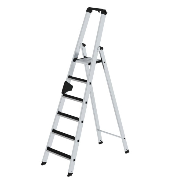 MUNK Stufen-Stehleiter einseitig begehbar mit clip-step 6 Stufen, 41506