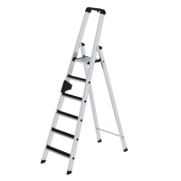 MUNK Stufen-Stehleiter einseitig begehbar mit clip-step 6...