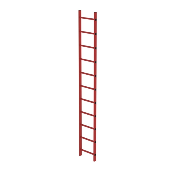 MUNK Schachtleiter GFK 400mm Lichte Weite 11 Sprossen, 64111