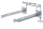 MUNK Sonderwandhalter, Verstellbereich 800-900mm, Stahl-verzinkt , 63273