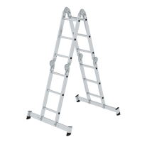 MUNK Vielzweckleiter 4-teilig mit nivello®-Traverse...