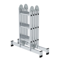MUNK Vielzweckleiter 4-teilig mit nivello®-Traverse...