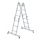 MUNK Vielzweckleiter 4-teilig mit nivello®-Traverse 4x3 Sprossen, 31312