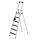 MUNK Stufen-Stehleiter einseitig begehbar mit clip-step R13 6 Stufen, 41626