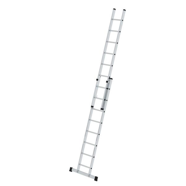 MUNK Sprossen-Schiebeleiter 2-teilig mit Standard-Traverse 2x8 Sprossen, 20808