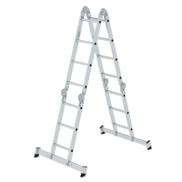 MUNK Vielzweckleiter 4-teilig mit nivello®-Traverse...