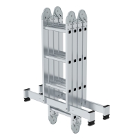 MUNK Vielzweckleiter 4-teilig mit nivello®-Traverse...