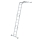 MUNK Vielzweckleiter 4-teilig mit nivello®-Traverse 2x3 + 2x4 Sprossen, 31314
