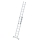 MUNK Sprossen-Schiebeleiter 2-teilig mit nivello®-Traverse 2x8 Sprossen, 20408