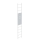 MUNK Zugangssicherung einhängbar Alu-blank, Höhe 1190 mm, 63499