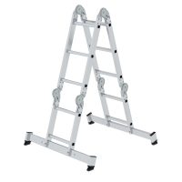 MUNK Vielzweckleiter 4-teilig mit nivello®-Traverse...
