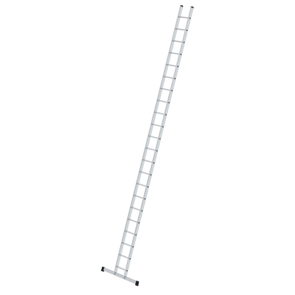 MUNK Sprossen-Anlegeleiter 350 mm breit mit Standard-Traverse 22 Sprossen, 11422