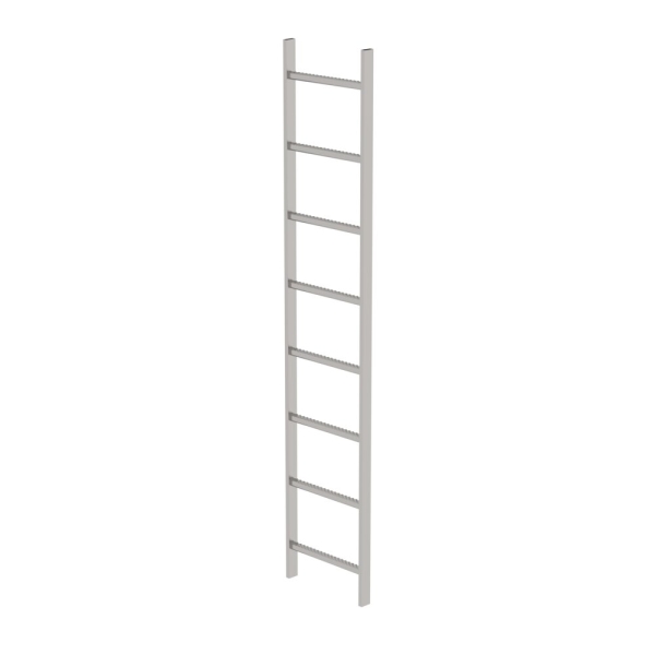 MUNK Schachtleiter Edelstahl V4A 400mm Lichte Weite 8 Sprossen, 63008