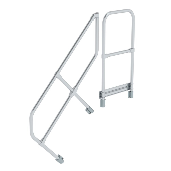 MUNK Zweiter Handlauf für Treppe mit Plattform 45° 4 Stufen, 600504