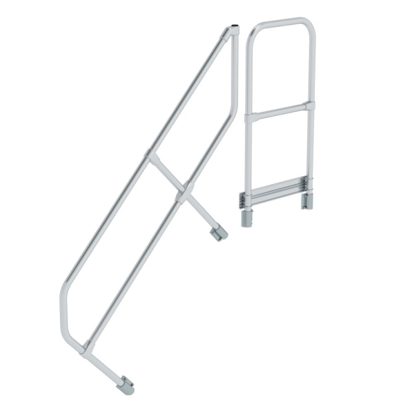 MUNK Zweiter Handlauf für Treppe mit Plattform 45° 5 Stufen, 600505