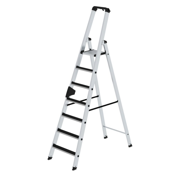 MUNK Stufen-Stehleiter einseitig begehbar mit clip-step 7 Stufen, 41507