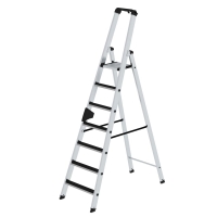 MUNK Stufen-Stehleiter einseitig begehbar mit clip-step 7...