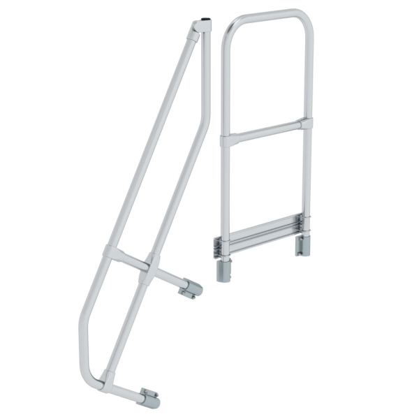 MUNK Zweiter Handlauf für Treppe mit Plattform 60° 4 Stufen, 600584