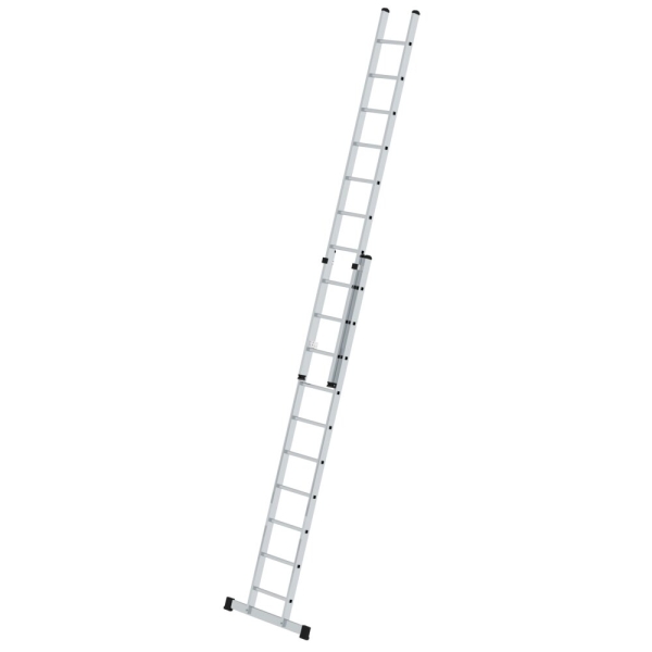 MUNK Sprossen-Schiebeleiter 2-teilig mit Standard-Traverse 2x10 Sprossen, 20810
