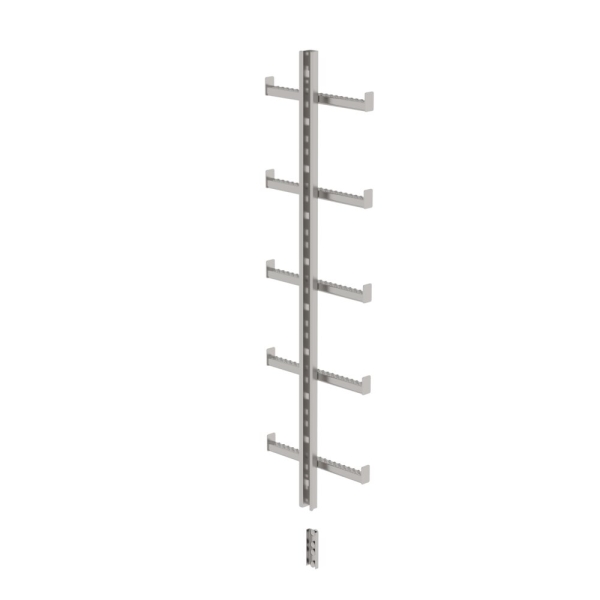 MUNK Einholmleiter Edelstahl V4A (1.4571) Länge 1,40m, 77553