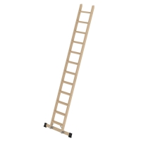 MUNK Stufen-Anlegeleiter Holz mit Traverse 12 Stufen, 33722