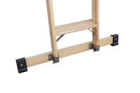 MUNK Stufen-Anlegeleiter Holz mit Traverse 12 Stufen, 33722