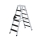 MUNK Stufen-Stehleiter beidseitig begehbar mit clip-step relax 2x6 Stufen, 42212