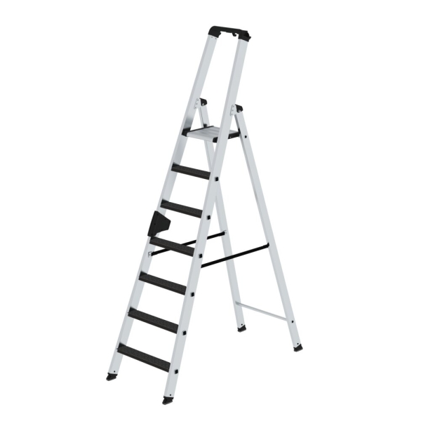 MUNK Stufen-Stehleiter einseitig begehbar mit clip-step R13 7 Stufen, 41627