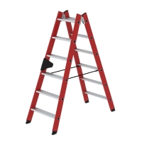 MUNK Stufen-Stehleiter beidseitig begehbar GFK / Alu 2x6...