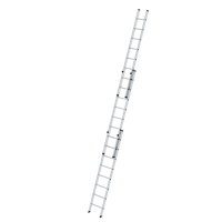 MUNK Sprossen-Schiebeleiter 3-teilig ohne Traverse 3x8...