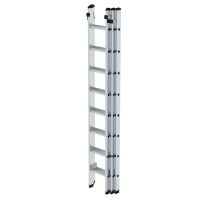 MUNK Sprossen-Schiebeleiter 3-teilig ohne Traverse 3x8...