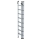 MUNK Sprossen-Schiebeleiter 3-teilig ohne Traverse 3x8 Sprossen, 20308