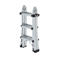 MUNK Teleskopleiter 4-teilig ohne Traverse 4x3 Sprossen,...