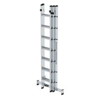 MUNK Mehrzweckleiter 3-teilig mit nivello®-Traverse...