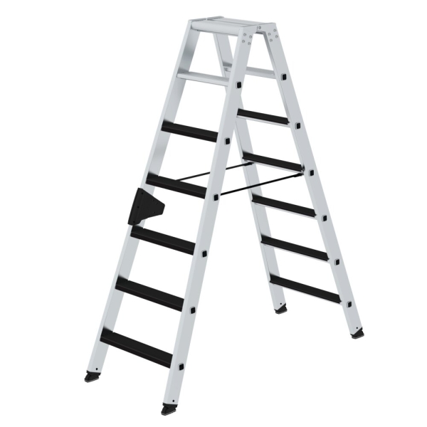 MUNK Stufen-Stehleiter beidseitig begehbar mit clip-step 2x7 Stufen, 41607