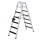 MUNK Stufen-Stehleiter beidseitig begehbar mit clip-step 2x7 Stufen, 41607