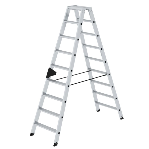 MUNK Stufen-Stehleiter beidseitig begehbar 2x9 Stufen, 40218