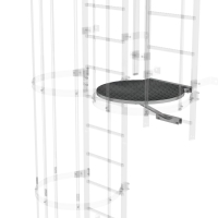 MUNK Umsteigeplattform zwischen Leiterzügen - 700 mm...