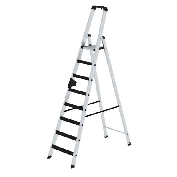 MUNK Stufen-Stehleiter einseitig begehbar mit clip-step 8 Stufen, 41508