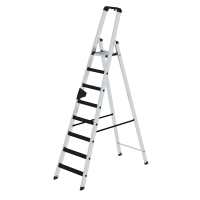 MUNK Stufen-Stehleiter einseitig begehbar mit clip-step 8...