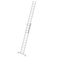 MUNK Sprossen-Mehrzweckleiter 2-teilig mit nivello®-Traverse 2x12 Sprossen, 31224