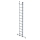 MUNK Sprossen-Mehrzweckleiter 2-teilig mit nivello®-Traverse 2x12 Sprossen, 31224